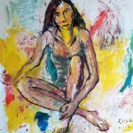 Donna silente, 2002 - 100 x 110 cm