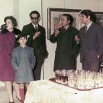 Carloja, con i pittori Gualdini e Leonetti presso la galleria Arte Club Esposizione a Sora - 1969 (?)